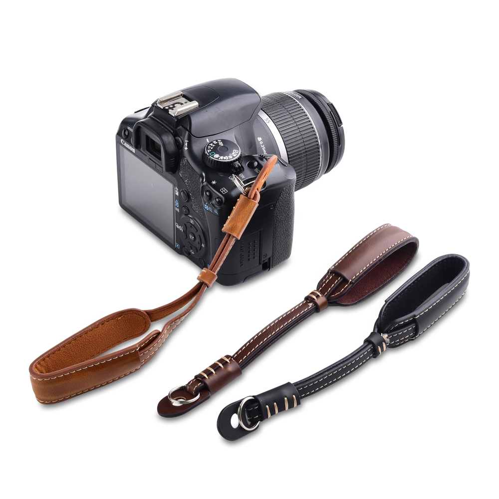 Canon Camera Eos R50 - カメラ革ハンドグリップ金属リングリストストラップキヤノン EOS R100 R50 200D 5D