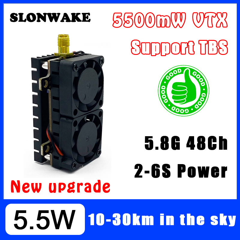 Drone Racing Transmitter - 長距離 5.8GHz 5.5 ワットビデオトランスミッター VTX 48CH