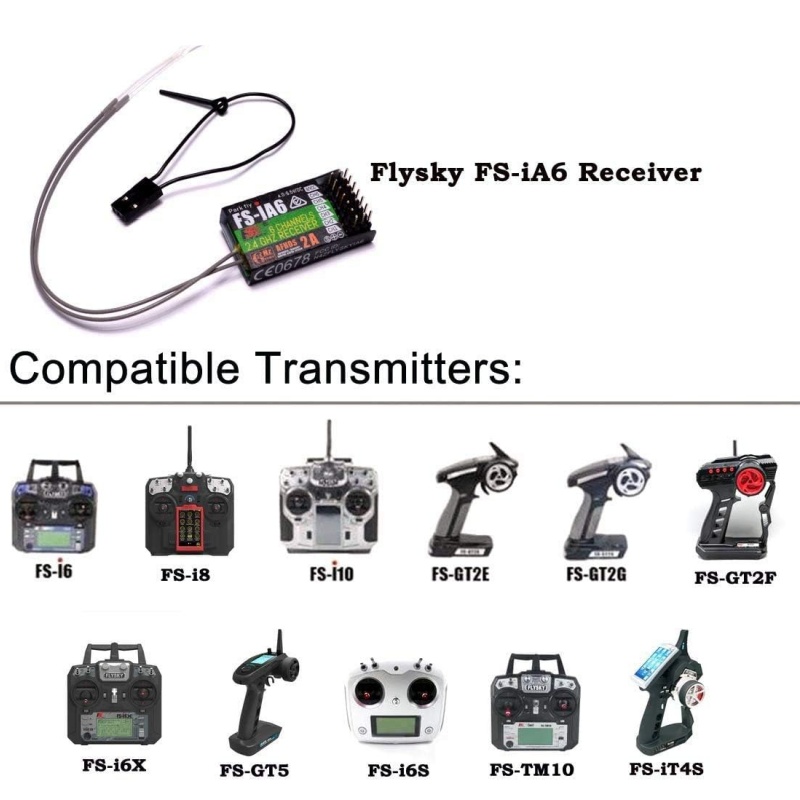 Flysky FS-IA6 レシーバー 6CH デュアルアン - Drone Racing Receiver のレビューと価格