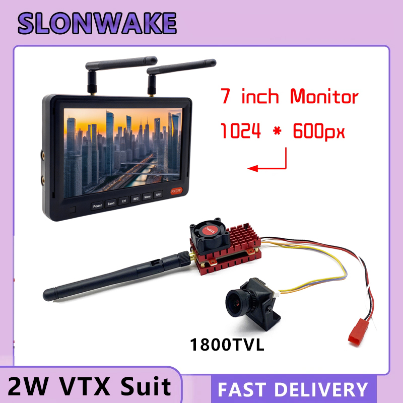SLONWAKE 5.8G 2W VTX FPV 1800T - Drone Racing Camera のレビューと価格