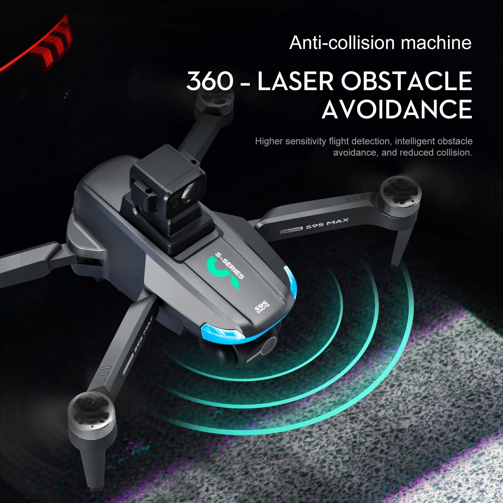 新しい S9S MAX ミニドローン 4K 2 軸 PTZ  - Drone Racing Camera のレビューと価格