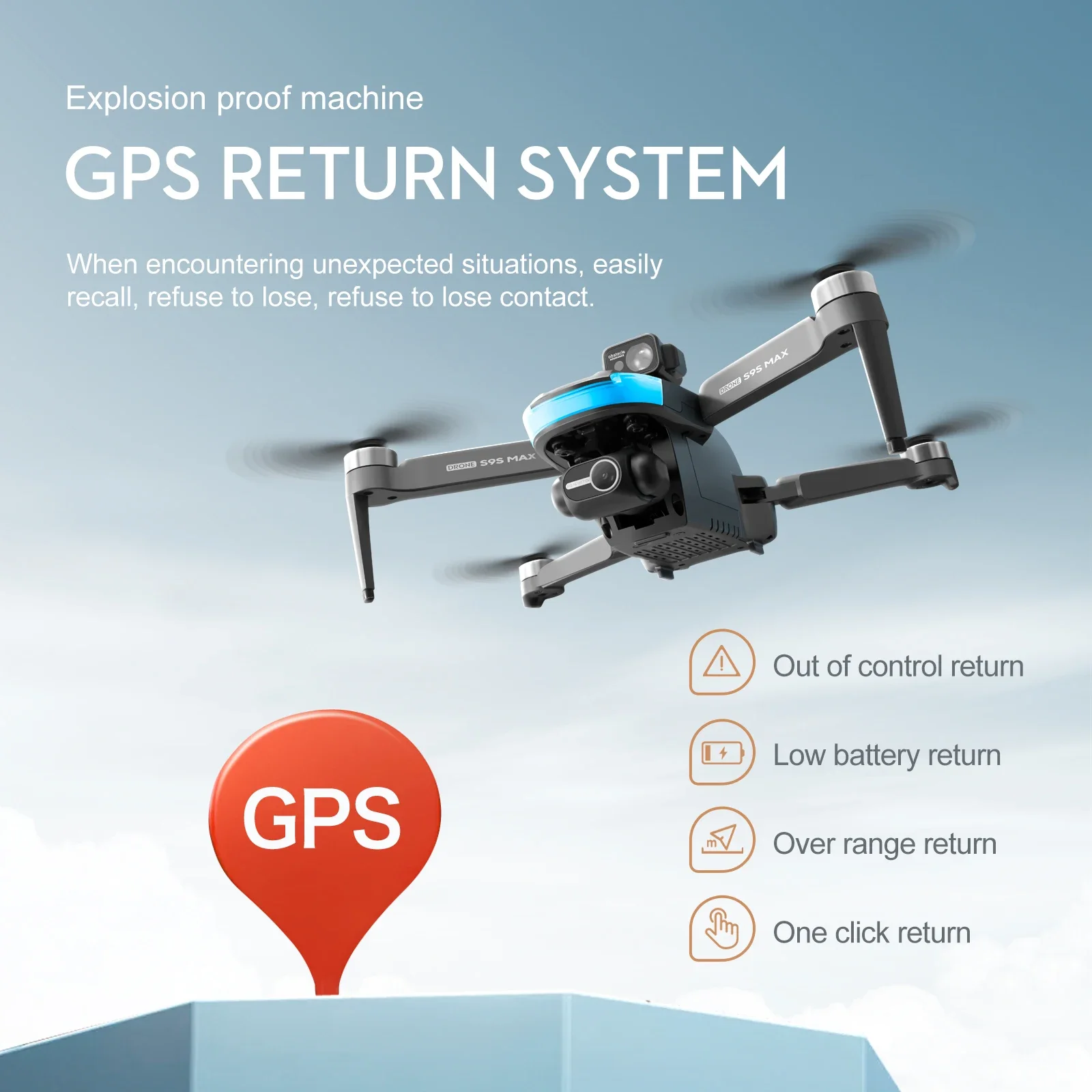 新しい S9S MAX ミニドローン 4K 2 軸 PTZ  - Drone Racing Camera のレビューと価格