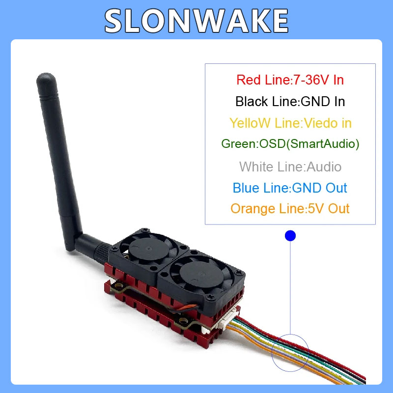 SLONWAKE 5.8G 48CH 4.2W VTX 調整 - Drone Racing Transmitter のレビューと価格