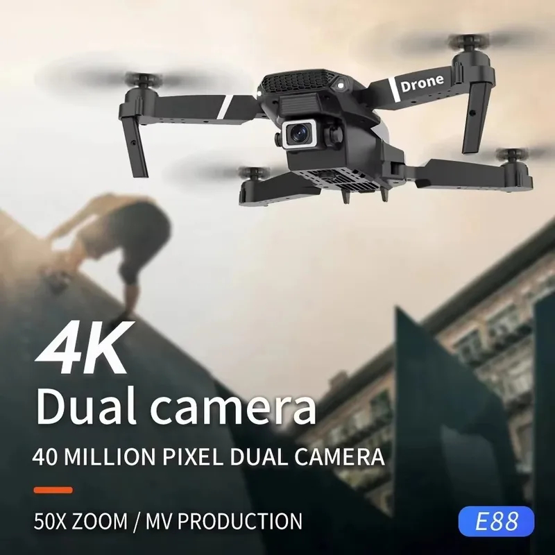 キッズプロフェッショナルE88エアスクリーンコントロールドロ - Eachine Drone E58 のレビューと価格